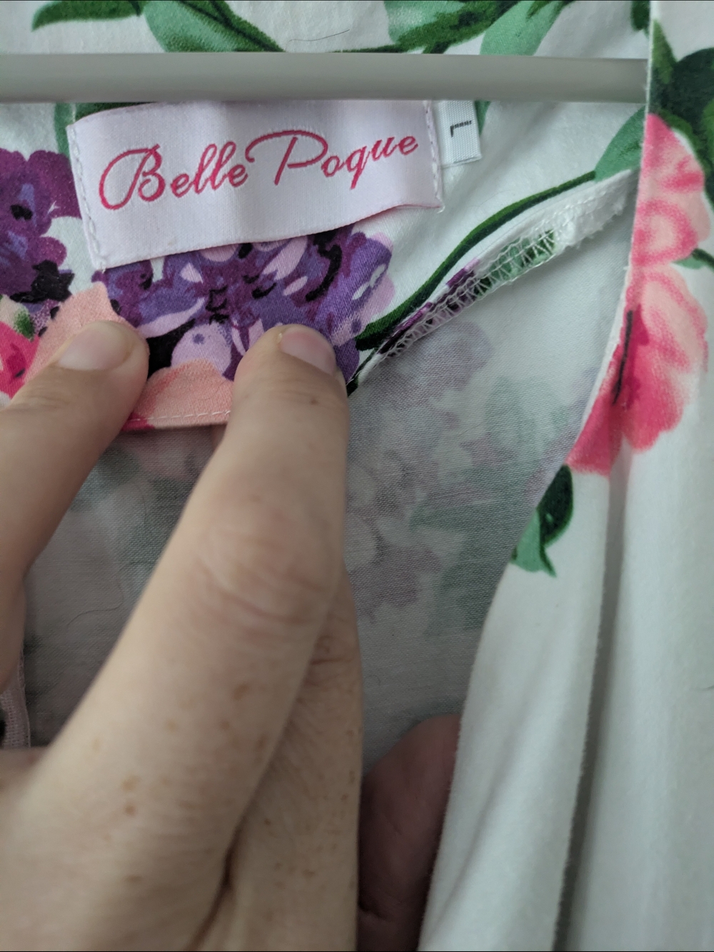 Retro Swing Fit&Flare Midi Dress Floral Romantic Garden Party Belle Poque Size L - Picture 8 of 12